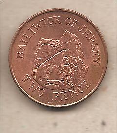 42400 - Jersey - moneta circolata da 2 Pence - 1998