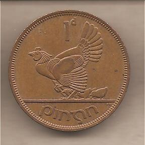 42407 - Irlanda - moneta circolata da 1 Penni - 1963