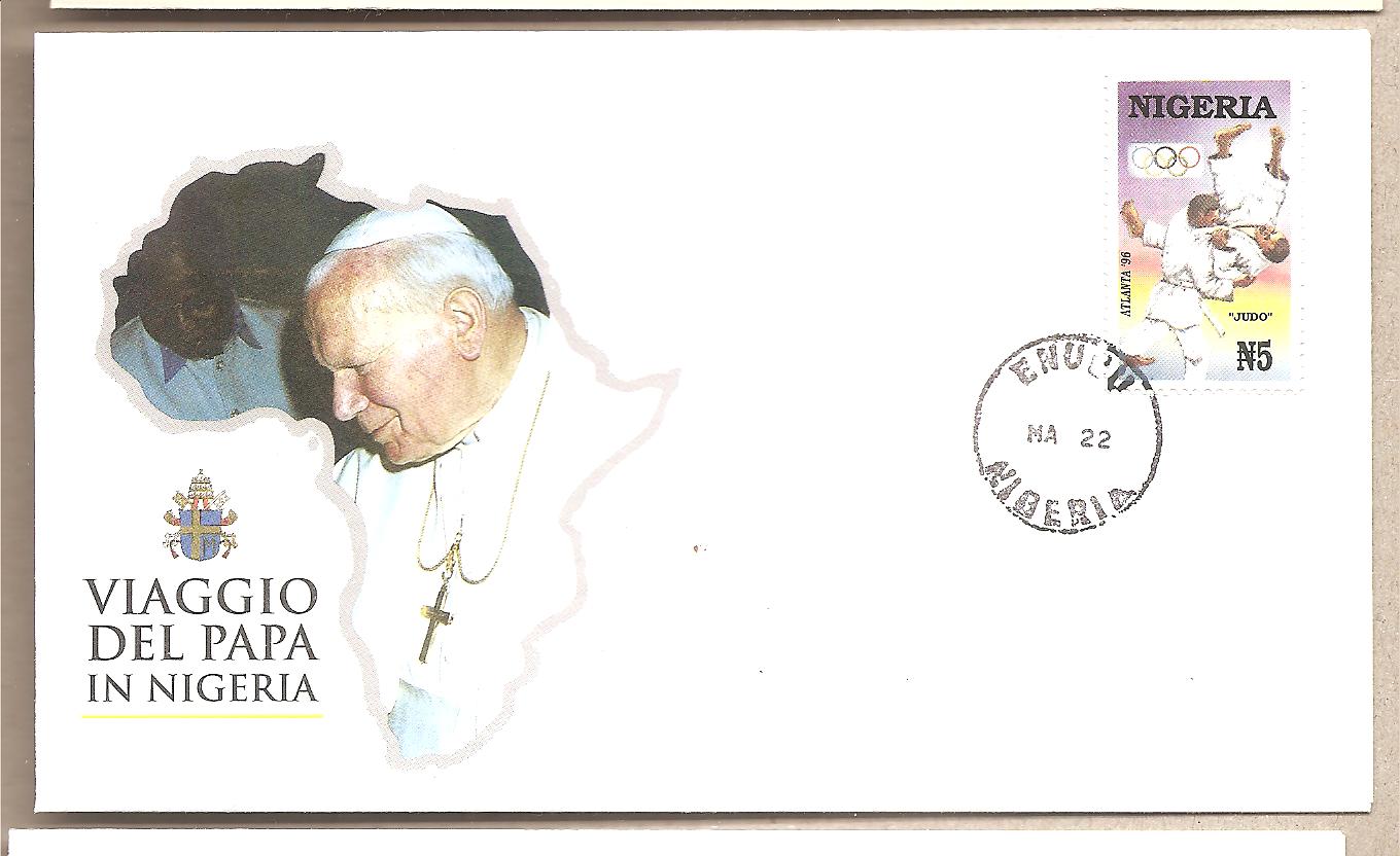 42472 - Nigeria - busta con annullo speciale: Visita di S.S. Giovanni Paolo II -