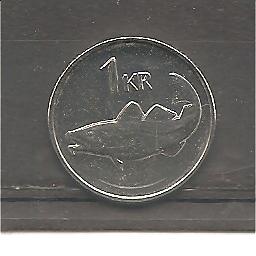 42488 - Islanda - moneta circolata da 1 Corona - 2011