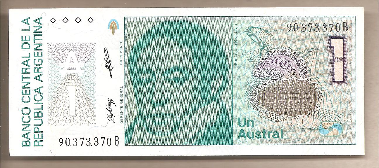 42530 - Argentina - banconota non circolata FdS da 1 Austral - 1988