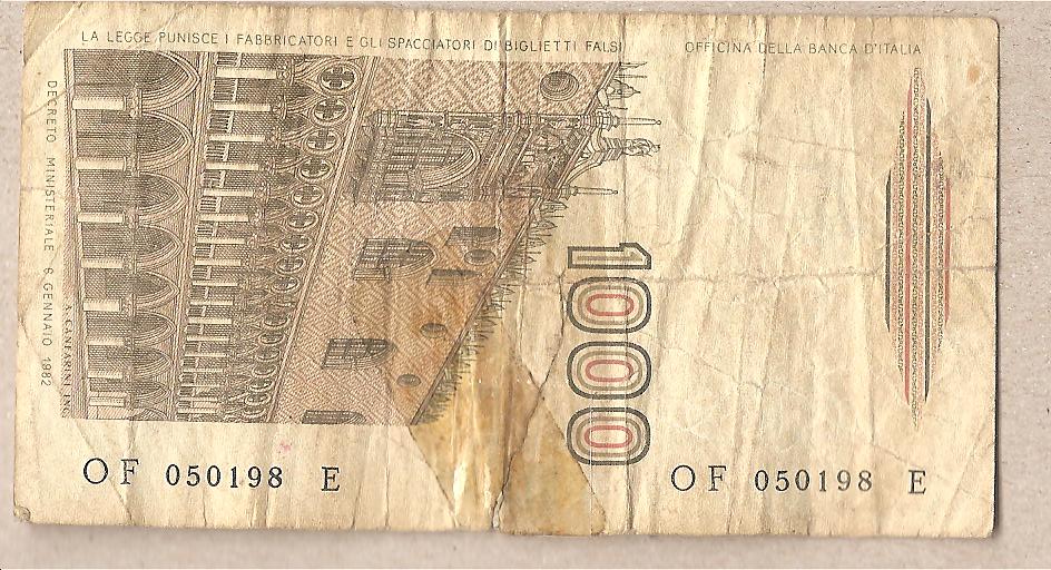 42581 - Italia - banconota circolata da  1000  Marco Polo  - 1982 Suffisso A