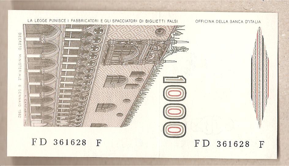 42598 - Italia - banconota non circolata FdS da 1000    Marco Polo  Lettera D - 1985