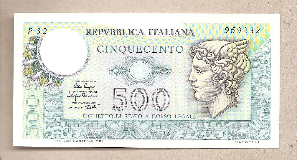 42608 - Italia - banconota non circolata FdS da 500   Mercurio  - 1979