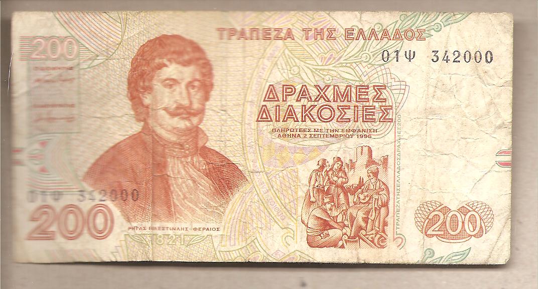 42651 - Grecia - banconota circolata da 200 Dracme - 1996