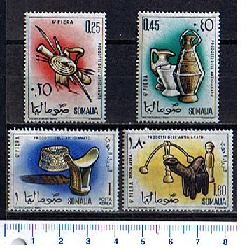 43244 - SOMALIA	1961-1243- Yvert n 17/18+A15/16 *  6^ Fiera della Somalia	- 4 valori serie completa nuova