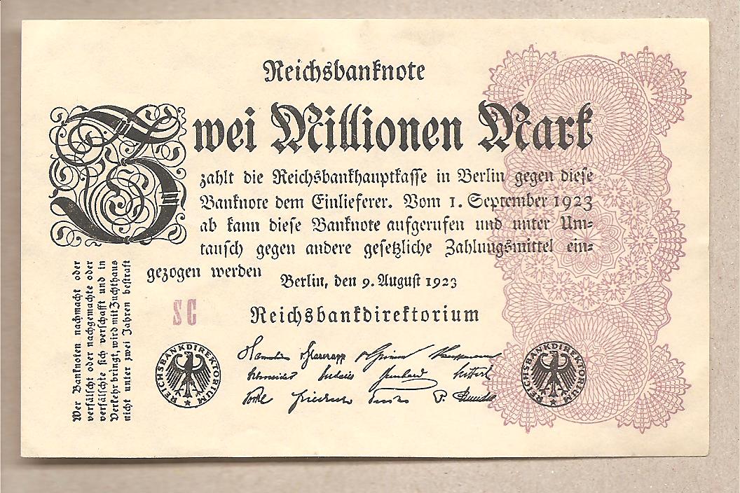43307 - Germania - banconota non circolata FdS da 2.000.000 Marchi - 1923