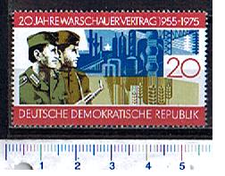 44231 - D.D.R.	1975-Yvert 1723  25 Anniversario del trattato di Varsavia. - 1 valori serie completa nuova