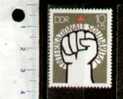 44237 - D.D.R.	1975-Yvert 1766 *  Solidariet Internazionale. - 1 valore serie completa nuova