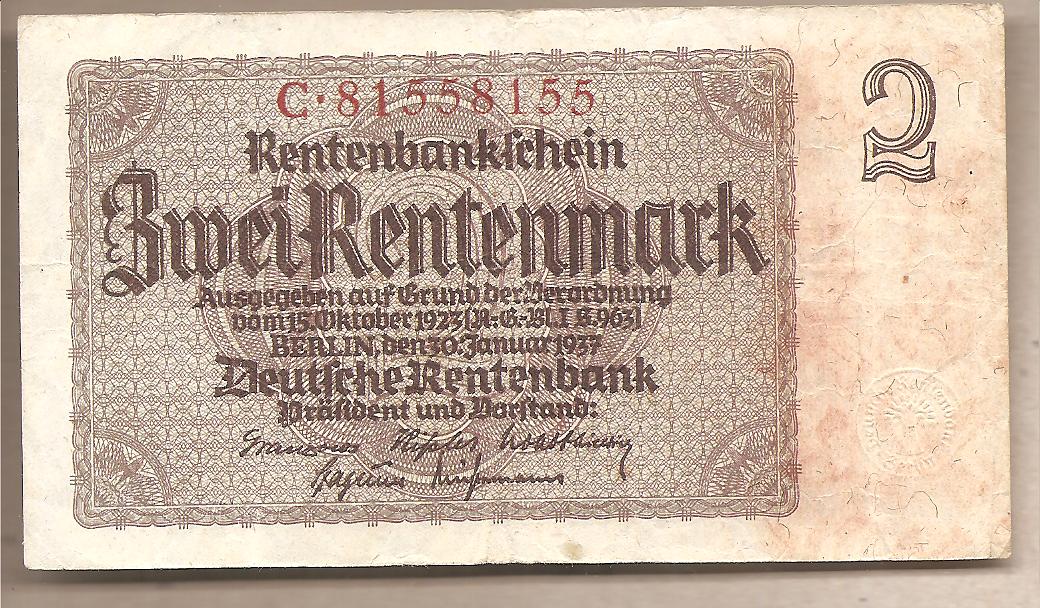 44305 - Germania - banconota circolata da 2 Marchi P-174b.1 - 1937