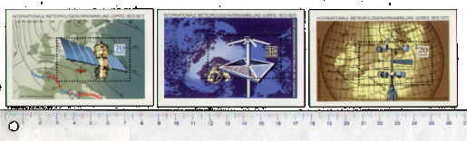 44493 - D.D.R.	1972- Yvert n	BF 29-31 *	Conferenza Meteorologica Internazionale - 3	Foglietti serie completa nuova senza colla