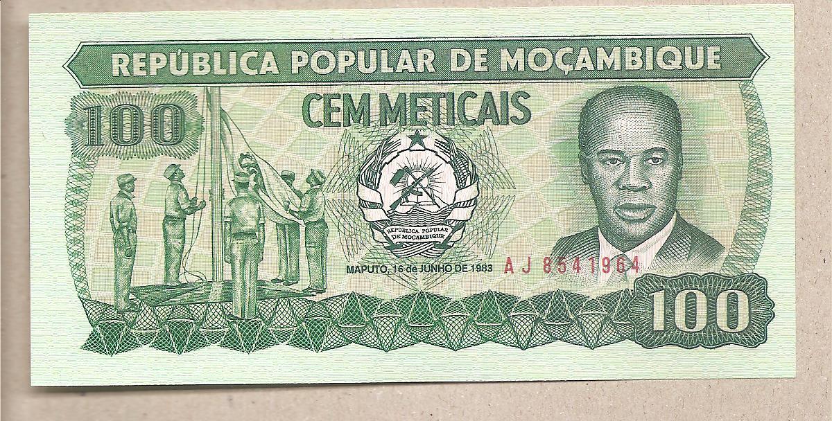 44829 - Mozambico - banconota non circolata FdS da 100 Meticais P-130a.1 - 1983