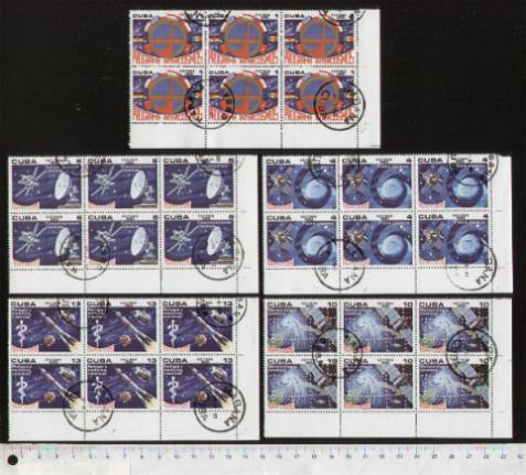 45895 - CUBA S-227 * OFFERTA PER RIVENDITORI - Programma spaziale Intercosmos -  10 seriette da 5 valori timbrati foto parziale