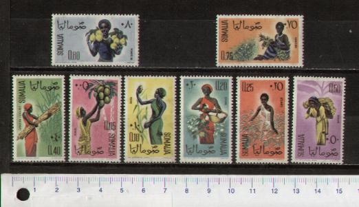 46033 - SOMALIA ITALIANA, Anno 1961-1242, Yvert 9/16 *-  Indigeni e prodotti locali - 4 valori serie completa nuova