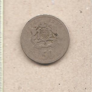48453 - Marocco - moneta circolata da 50 Santimat - 1974