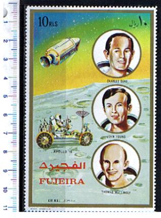 48758 -  FUJEIRA, Anno 1972-907a * 	Missione Spaziale Apollo 16 - King size - 1 valore dentellato completo nuovo senza colla