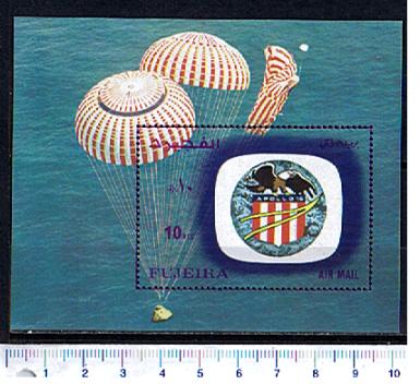 48930 - FUJEIRA, Anno 1972-1141F * Missione Spaziala Apollo 16   - Foglietto dentellato completo nuovo