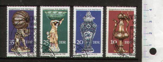 49417 - D.D.R. 1976-LS 52 * Sculture del Museo del Castello Kopernico di Berlino - 4 valori timbrati