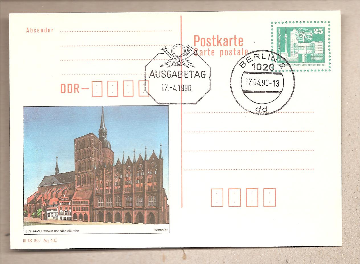 49497 - DDR - cartolina postale FDC - 1990