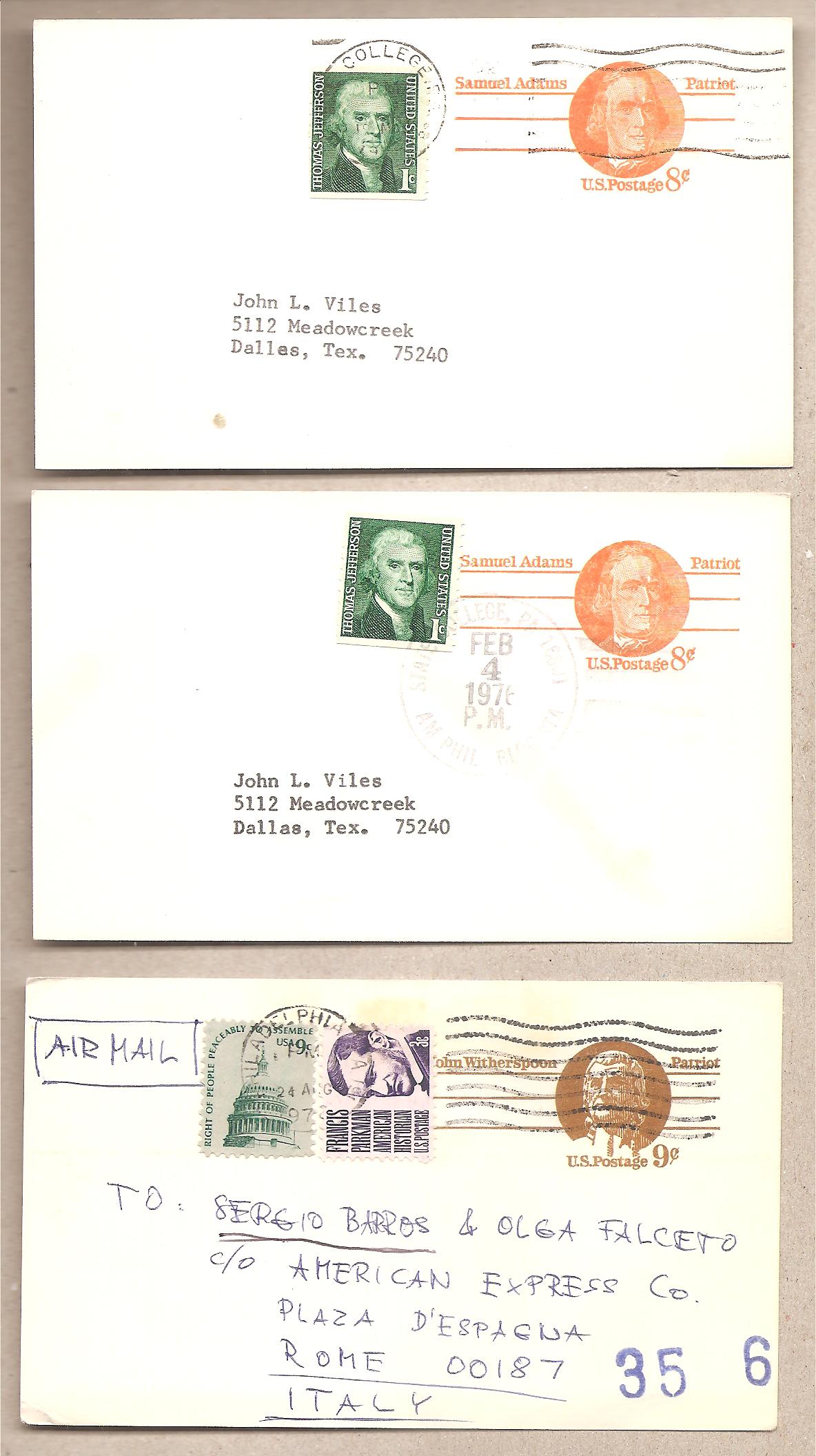 49513 - USA - cartoline postali circolate