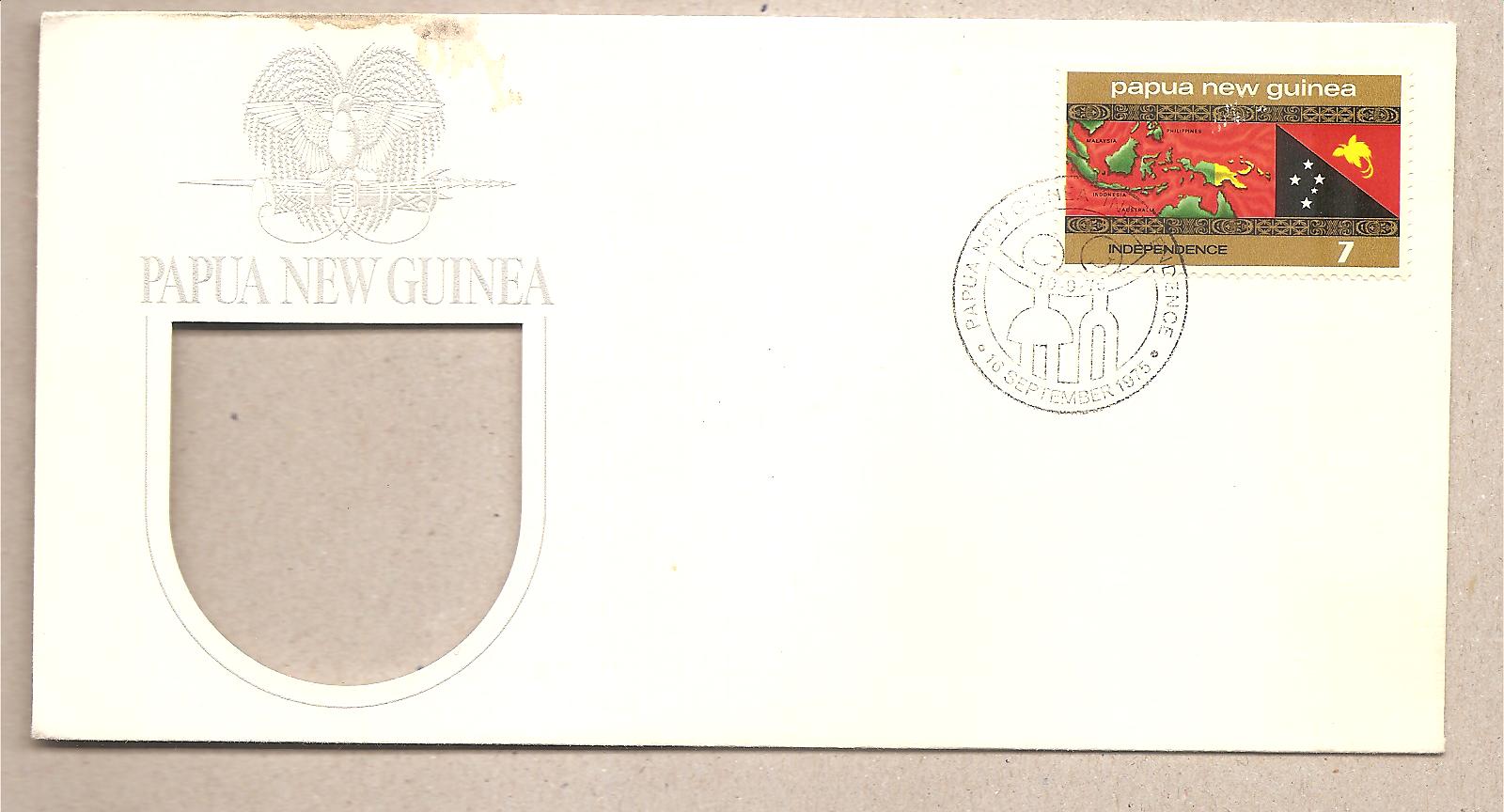 49643 - Papua Nuova Guinea - busta FDC con annullo speciale: Indipendenza - 1975 *G