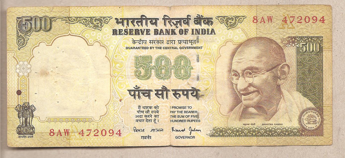 50196 - India - banconota circolata da 500 rupie P-93b - 2000