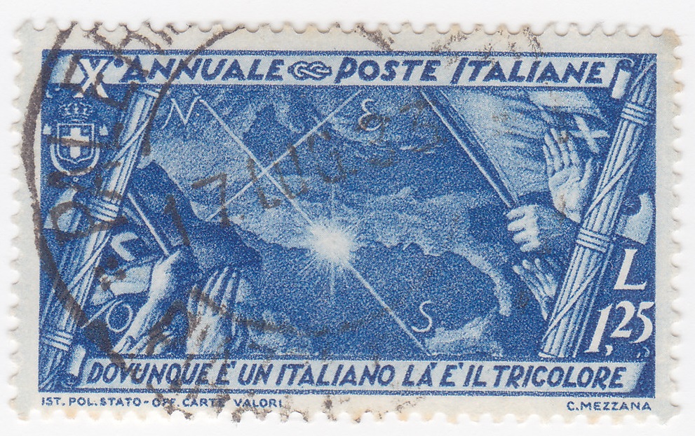 50347 - 1932 - Decennale della marcia su Roma - 1,25 L. - Organizzazioni italiane all estero