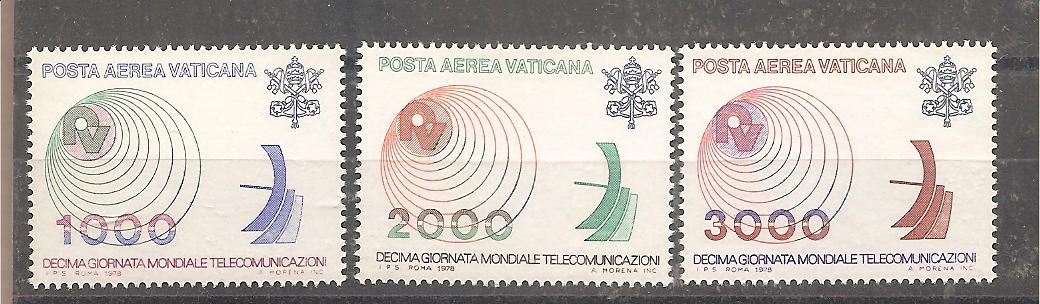 50370 - Vaticano - serie completa nuova: 10 giornata mondiale delle telecomunicazioni - 1978 * G