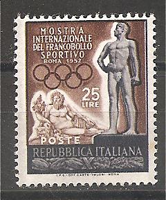 50518 - Italia - serie completa nuova: Mostra Inter.le del francobollo sportivo - 1952 * G