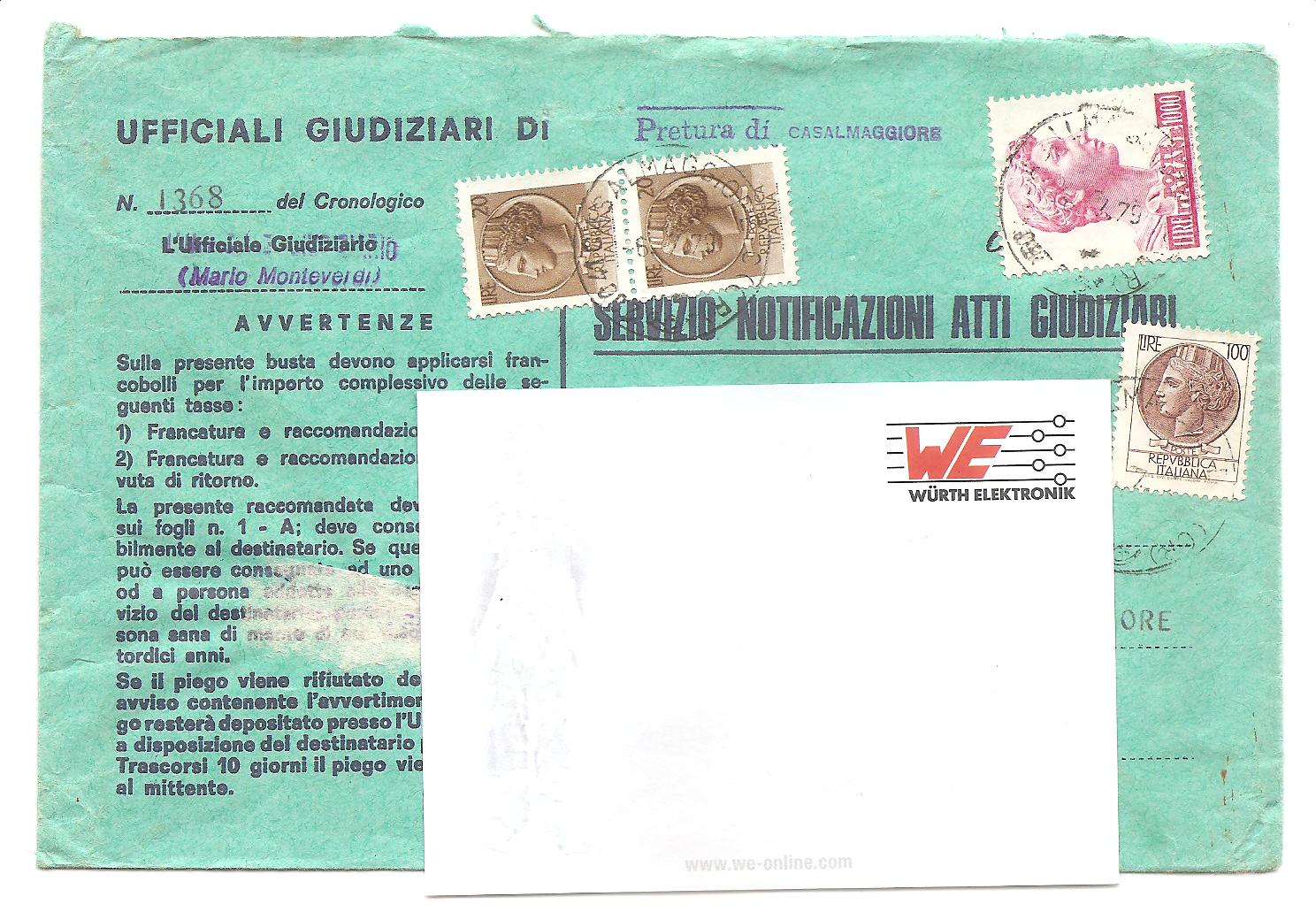 50523 - Italia - busta da Casalmaggiore (CR) a Roncadello (CR)- 1979