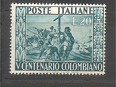 50532 - Italia - serie completa nuova: 5 centenario della nascita di Colombo - 1951 * G