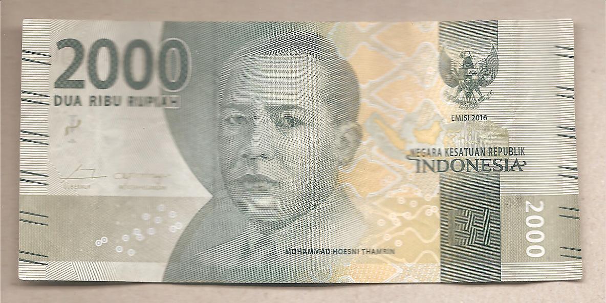 50692 - Indonesia - banconota circolata da 2000 Rupie P-155a - 2016