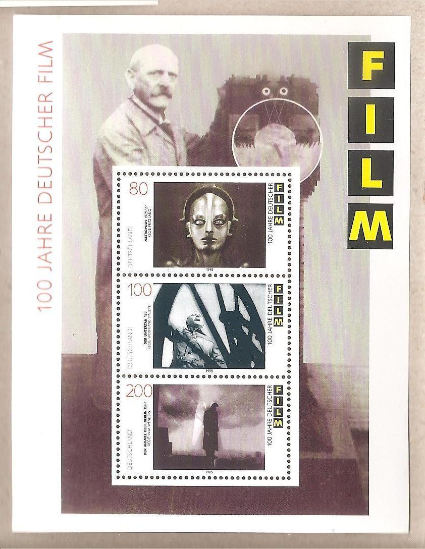 50721 - Germania Occidentale - Foglietto nuovo MNH: The 100th Anniversary of German Movies - 1995 * G