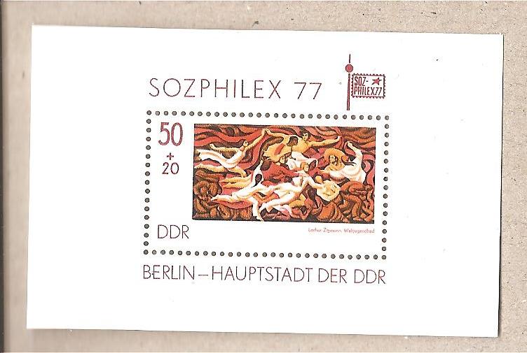 50730 - DDR - Foglietto nuovo MNH: Esposizione filatelicia Sozphilex a Berlino  - 1977 * G