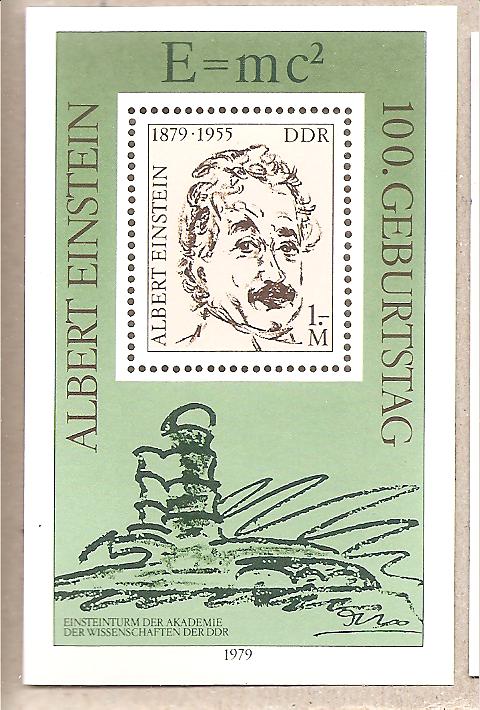 50739 - DDR - Foglietto nuovo MNH Michel Block 54: The 100th Anniversary of the Birth of Albert Einstein - 1979 * G