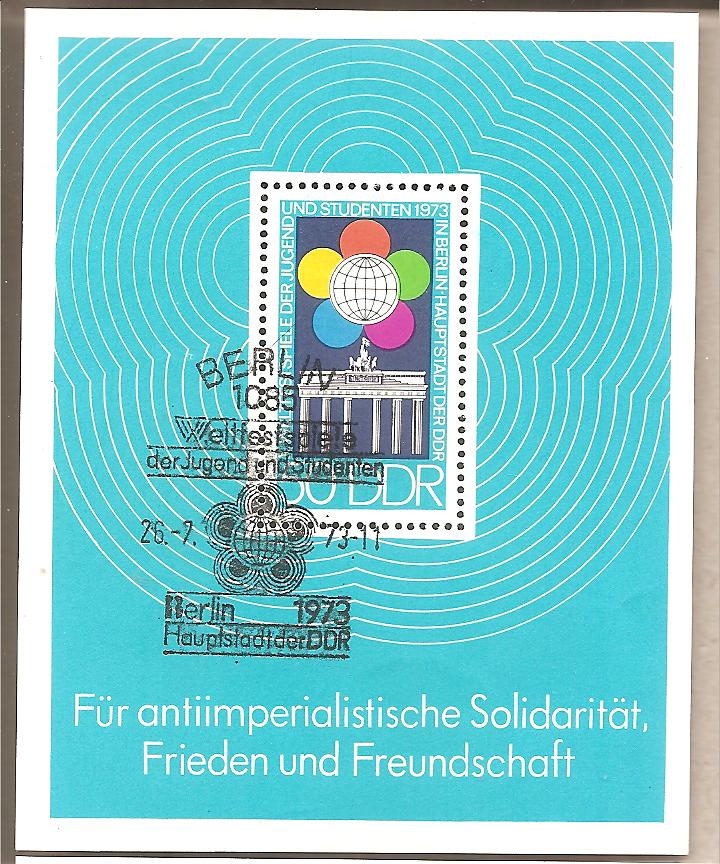 50784 - DDR - foglietto FDC Michel Block 38:  International Youth- and Student Games - 1973 * G