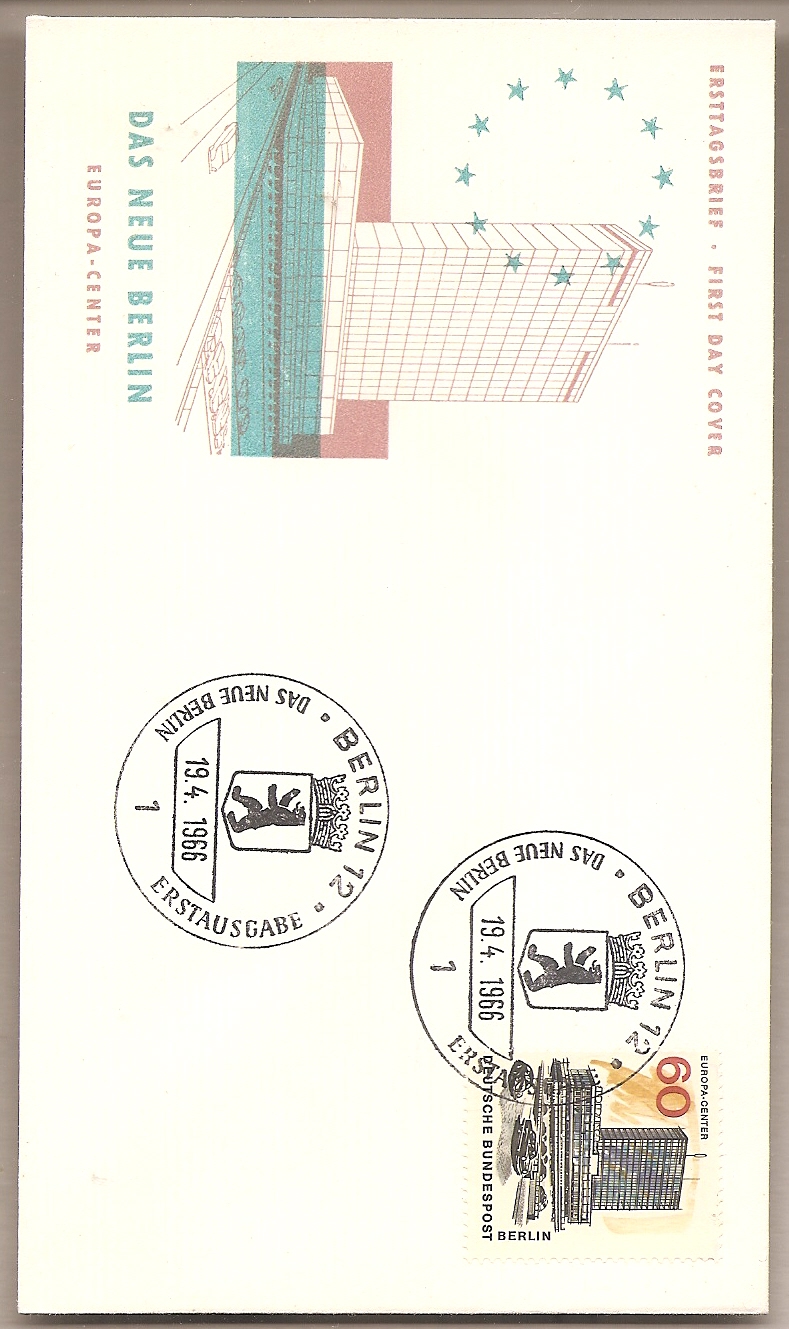 50937 - Berlino - busta FDC con annullo speciale: La Nuova Berlino Valore da 60 Pfg. - 1966