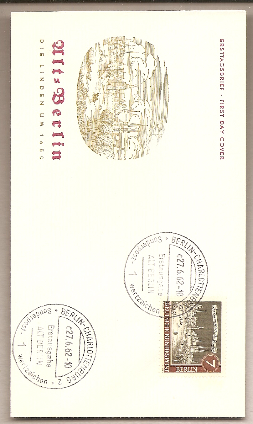 50941 - Berlino - busta FDC con annullo speciale: Antica Berlino Valore da 7 Pfg. - 1962