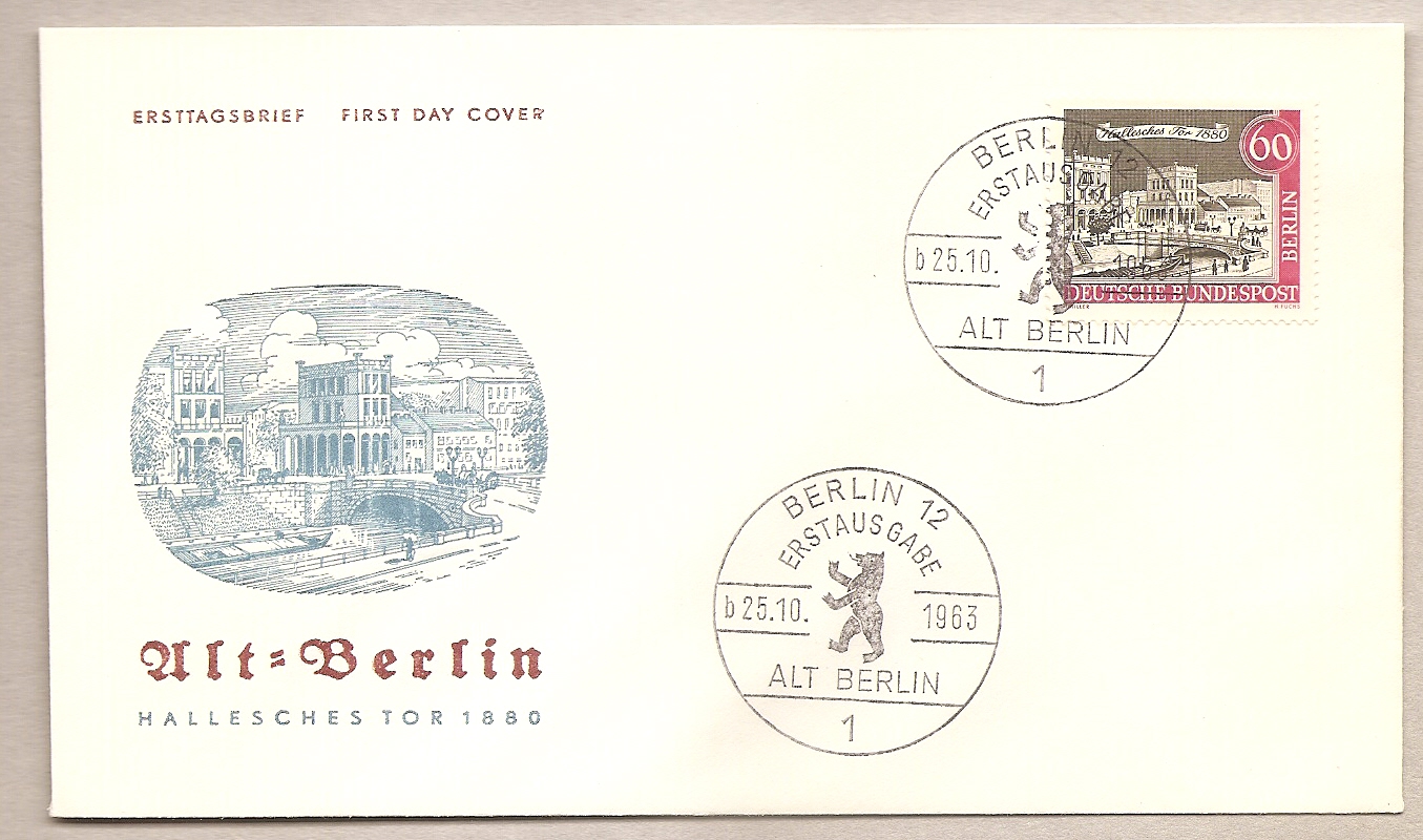 50948 - Berlino - busta FDC con annullo speciale: Antica Berlino Valore da 60 Pfg. - 1963