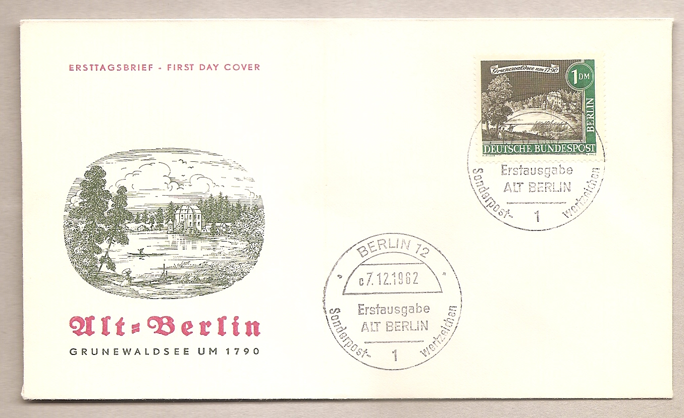 50951 - Berlino - busta FDC con annullo speciale: Antica Berlino Valore da 1 M. - 1962