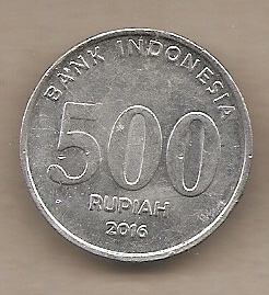 50965 - Indonesia - moneta circolata da 500 Rupie - 2016