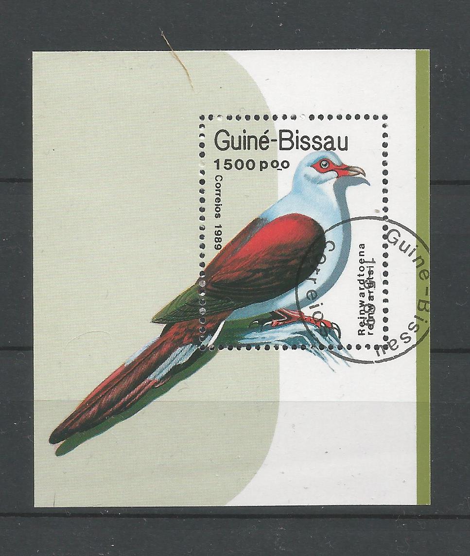51133 - GUINEA-BISSAU - 1989 - Uccelli - Foglietto timbrato - Michel : BL275 - (GUB002)