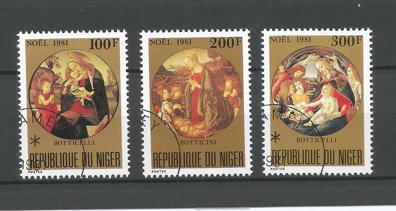 51193 - NIGER - 1981 - Natale - Serie compl. 3 val. timbrati - Michel : 779/781 - Yvert : 560/562 - (NGR003)