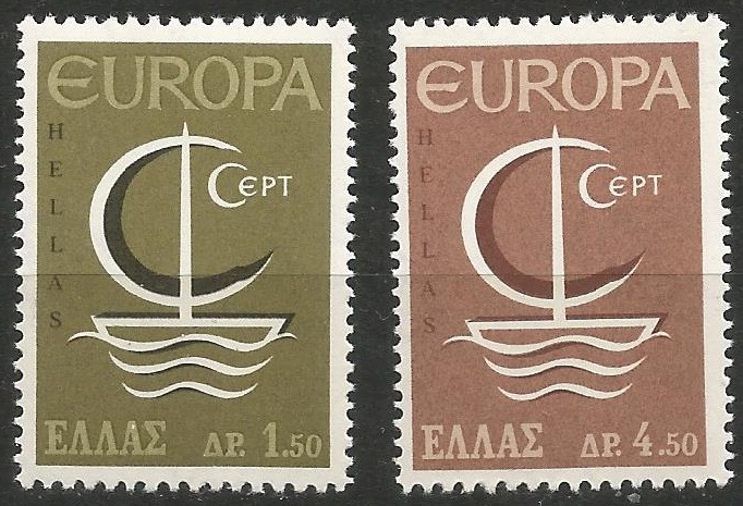 51399 - GRECIA - 1966 - Europa - 2 val. cpl. nuovi - Michel : 919/920 - Yvert : 897/898 - (GRE007)