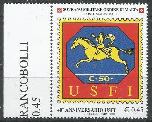 51871 - S.M.O.M. - 2006 - 40� anniversario USFI - 1 valore nuovo - Unificato : 830
