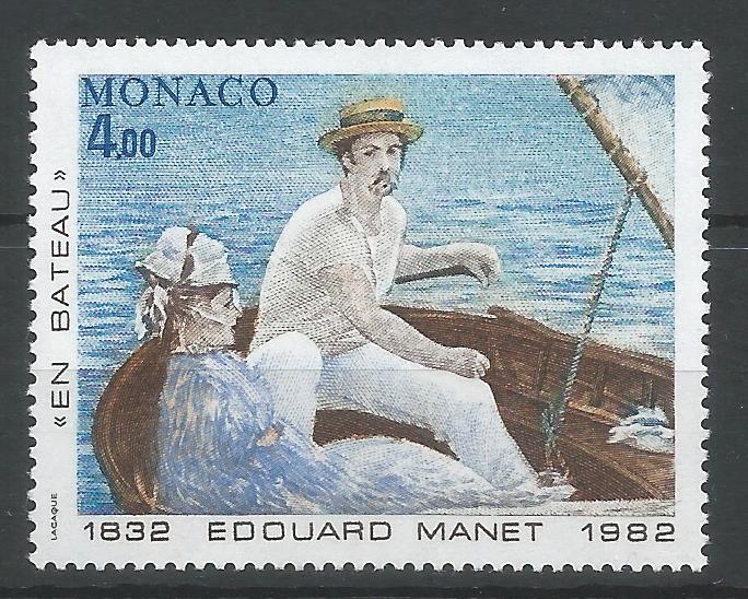 52017 - MONACO - 1982 - Dipinto di Manet - 1 valore nuovo - Michel : 1556 - Yvert : 1347 - [MNC004]