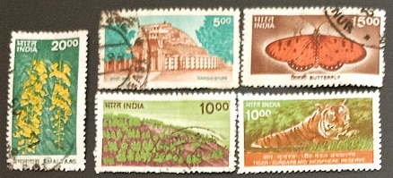52142 - 5 francobolli usati