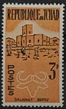 52190 - 1961 Ciad Salamat e Bufalo 3f - nuovo