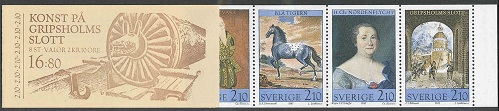 52212 - 1987 Svezia Tesori d arte del castello di Gripsholm - libretto con francobolli nuovi