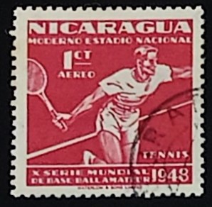 52338 - 1949 Nicaragua Tennis 1c